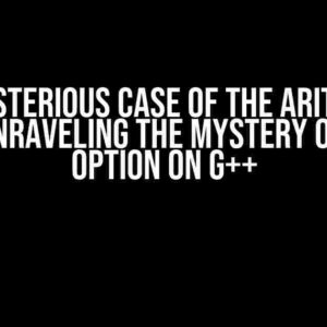 The Mysterious Case of the Arithmetic Error: Unraveling the Mystery of the -O3 Option on g++